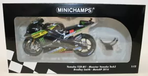 Minichamps 1/12 122 163038 Yamaha YZR-M1 Monster Tech3 Bradley Smith MotoGP 2016 - Imagen 1 de 3