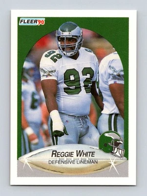 Fleer #93 Reggie White Philadelphia Eagles 1990 Foto 1 de 2