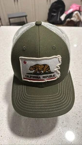 Local Crowns Brand - California Republic Bear Flag Trucker Hat Snapback Cap  - Picture 1 of 7