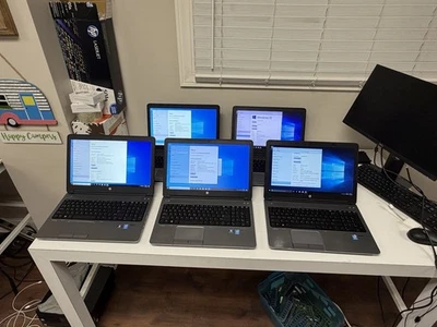 ✅ LOT OF 5 ✅ HP ProBook 650 G1 Core i5-4300M 16GB ✅ 120GB SSD ✅ NO OS ✅ READ! ✅ - Image 1 of 4