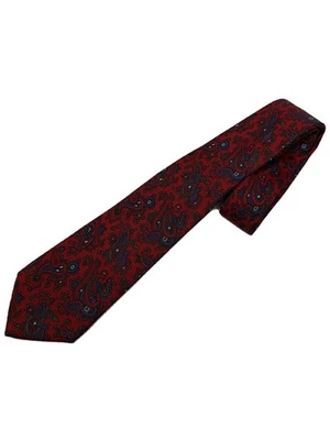 Corbata GUCCI seda roja cachemira para hombre Foto 1 de 3