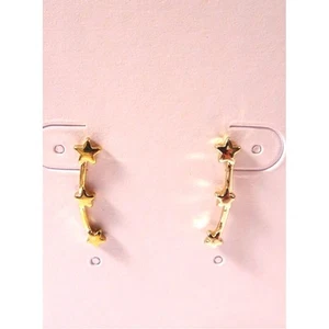 Anthropologie Women's Gold Star Burst Earrings NOB 48 - Picture 1 of 5