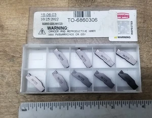8 New SGM3-020 AH725 TUNGALOY CARBIDE GROOVING INSERTS TO-06860306 - Picture 1 of 3