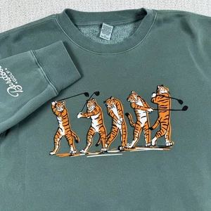Barstool Golf Herren Medium grün Tiger Swing Rundhalsausschnitt Sweatshirt - Bild 1 von 5