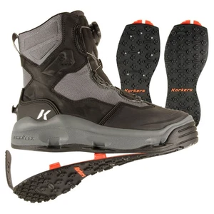 Korkers DarkHorse Wading Boots with Kling-On & Studded Kling-On Soles - Picture 1 of 9