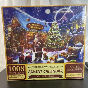 The Jigsaw Puzzle Calendario de Adviento CELEBRACIÓN DE NAVIDAD 1008 Piezas ¡Con Póster! - Imagen 1 de 12