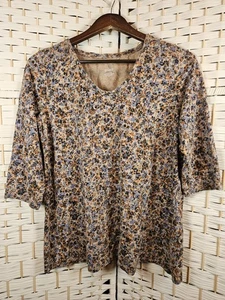 J Jill Pure Jill Damen Blumen Top Gr. M Bloomcore Cottagecore Freizeit - Bild 1 von 12