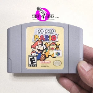 N64 Paper Mario Authentic (Nintendo 64, 2001) - Getestet, Gebraucht  - Bild 1 von 8