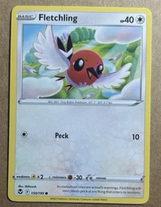 Pokemon Silver Tempest Fletchling 150/195 - Picture 1 of 1