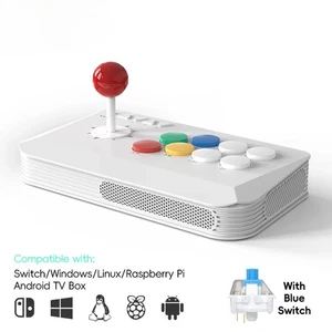 1 Stück Arcade Fight Stick Unterstützung Wireless Bluetooth, 2.4G Empfänger - Bild 1 von 12