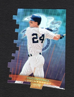 1999 Topps Stadium Club TINO MARTINEZ · Triumvirate LUMINESCENT REFRACTOR #T15C - Image 1 of 2