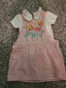 Gymboree Floral Jumper Set, Pre-owned But Excellent Condition, Size 2T - Picture 1 of 7