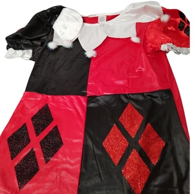 Adult Women’s Harley Quinn Costume T-Shirt Black/Red XL (Up to Size 16) - Image 1 of 3