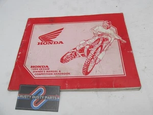Honda Official Factory 1994 CR250R Owners Manual and Competition Hanbook Manual - Picture 1 of 4