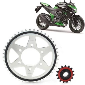 Front & Rear Motor Engine Chain Drive Sprocket 45T For Kawasaki Z800 2013-2016 - Picture 1 of 8