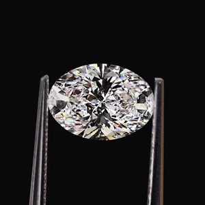 3.01 Ct Lab Grown CVD Diamond 10x8 mm Oval D Color, IF Certified Loose Diamond - Picture 1 of 8