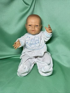 Vintage Berjusa Newborn Baby Boy Doll Anatomically Correct 17" 1980s - Picture 1 of 8
