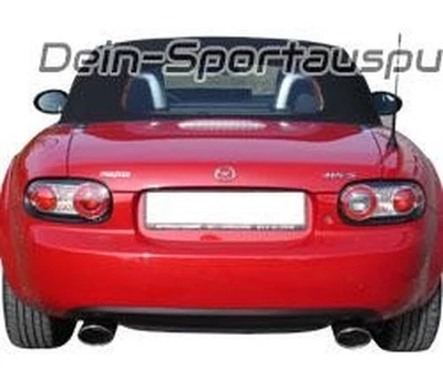 FOX Duplex Escape Deportivo Mazda MX-5 III Nc Ab 2005 115x85mm Ovalado Arrollado - Imagen 1 de 4