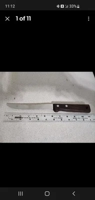 Cuchillo de filete de pescado profesional vintage Imperial Diamond Edge EE. UU. años 60 Foto 1 de 2