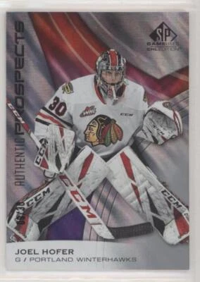 2019-20 CHL SP GAME USED SPGU RC AUTHENTIC TRUE ROOKIE JOEL HOFER /30 BLUES - Image 1 of 2