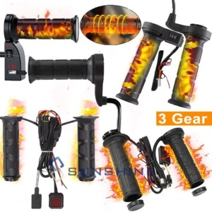 7/8'' 12V Motorcycle ATV Universal Electric Hand Heated Grips Handlebar Warmer - Picture 1 of 143