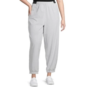 Sports Illustrated Jogger Pant Women's 0X Gray Stretch Fabric Moisture Wicking - Picture 1 of 9