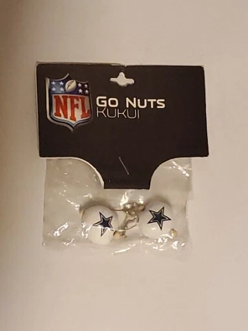 DALLAS COWBOYS Football Go Nuts Kukui Earrings New In Package Cover