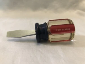 Craftsman USA 4151 * WF 1/4" Flat/Slotted Stubby Shorty Screwdriver Made in USA - Picture 1 of 6
