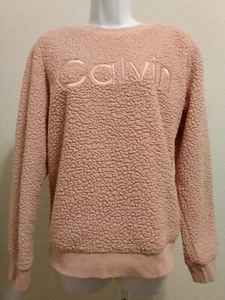 Suéter forrado de manga larga de lana rosa para mujer Calvin Klein talla M - Imagen 1 de 7