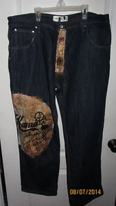 Pantalones de mezclilla oscuros Levi 42 x 32 Crown Basics Kama serie 4K edición limitada - Imagen 1 de 11