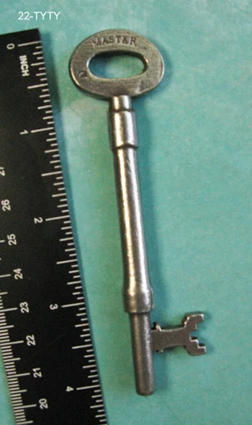 Skeleton Key Very Rare GENUINE Antique Victorian Hospital Master Old Steel Key Cover