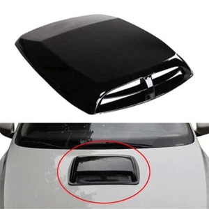 Universal Car Decorative Air Flow Intake Hood Scoop Vent Bonnet Cover Black - Bild 1 von 3