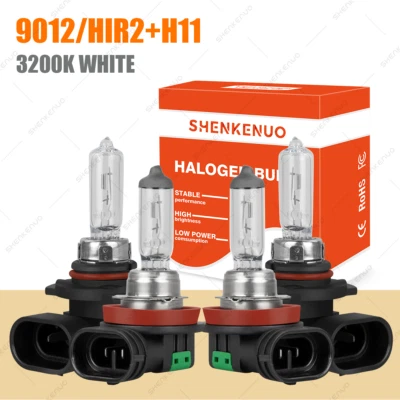 Kit de lâmpadas de neblina 6000K para Fiat 500 2012-2019 combo 4X farol de halogênio + lâmpada de neblina - Imagem 1 de 4