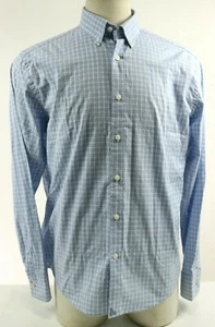 Untuckit Adams NWT $98 Men's Dress Shirt Size 2XL Checks White Blue - Picture 1 of 5