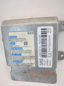 2014-2015 Honda Civic Bag SRS Safety Crash Control Module Unit 77960-TS9-A110-M4 - Picture 1 of 12