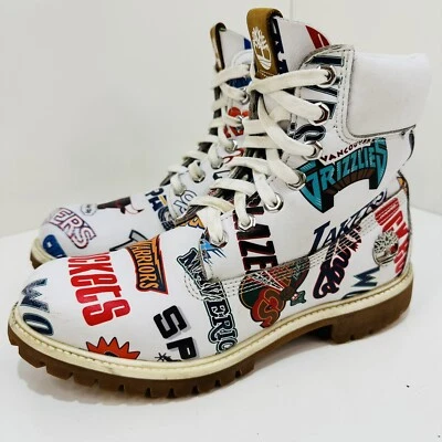 BOTAS PREMIUM TIMBERLAND MITCHELL & NESS X NBA "EAST MEETS WEST" 6 PULGADAS TALLA 8,5 Foto 1 de 4