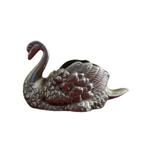 Beautiful Brass Swan Trinket Dish Vintage Made in India Great Gift! - Picture 1 of 12