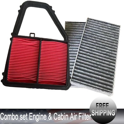 New Combo set Engine & Carbon Cabin Air Filter For 2001-2005 HONDA CIVIC 1.7L US - Image 1 of 4