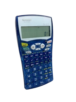 Sharp Scientific Calculator EL-531WH Advanced D.A.L Clear Blue VGC - Image 1 of 4