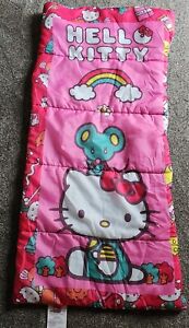 Hello Kitty Sanrio Sleeping Bag  Bag Slumber Party Rainbow Mouse Very Nice 2015