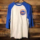 Chemise à manches 3/4 brodée Reebok Collections New York Mets Patch Large