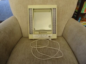 Vintage 1970s GE Lighted Make-Up Mirror 4 Setting Model B21M-1 Works - Picture 1 of 21