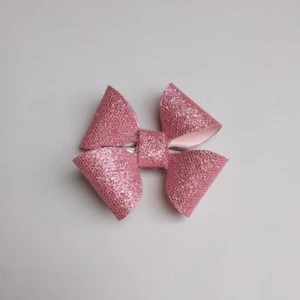 Glitter Handmade Sparkly Hair Bow Hair Clip Fashion Hair Clips Girls Toddlers - Picture 1 of 12