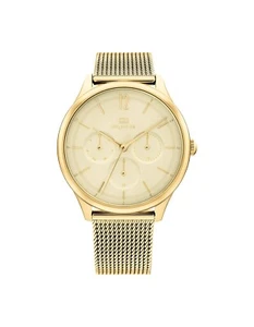 Tommy Hilfiger Layla Mesh Gold women's watch brand new retail $299 - Picture 1 of 7