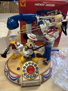 Mickey Mouse Musical Animated Dixieland Band Telephone Goofy Donald Move & Play - Picture 1 of 8