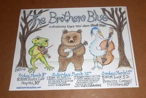 Póster promocional original The Brothers Blue Ghost Town 11x14 - Imagen 1 de 1
