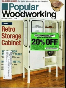 Popular Woodworking Magazine December 2020 Make it Retro Storage Cabinet - Foto 1 di 3
