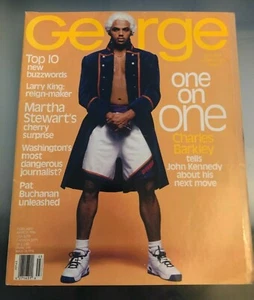 FEBRUARY MARCH 1996 GEORGE MAGAZINE - CHARLES BARKLEY - JFK JR - Picture 1 of 1