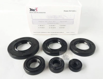 Kit de sellado de aceite para Suzuki 1973-1974 RV125 K/L nuevo 6 piezas. Foto 1 de 4