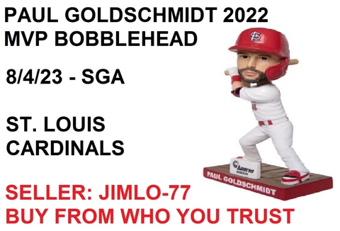 PAUL GOLDSCHMIDT 2022 MVP ST. LOUIS CARDINALS BOBBLEHEAD 8/4/23 SGA NEW PRESALE Cover